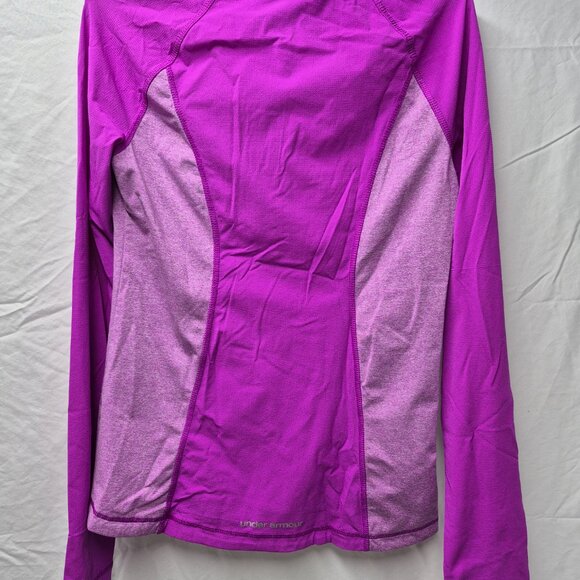 Under Armor All-Season Fitted Running/Workout Shirt Size Medium Purple - Picture 7 of 8